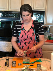 Creating Tea Scrubs at Chantilly Tea Spa Class