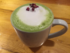 Matcha & Snowfall in Flagstaff